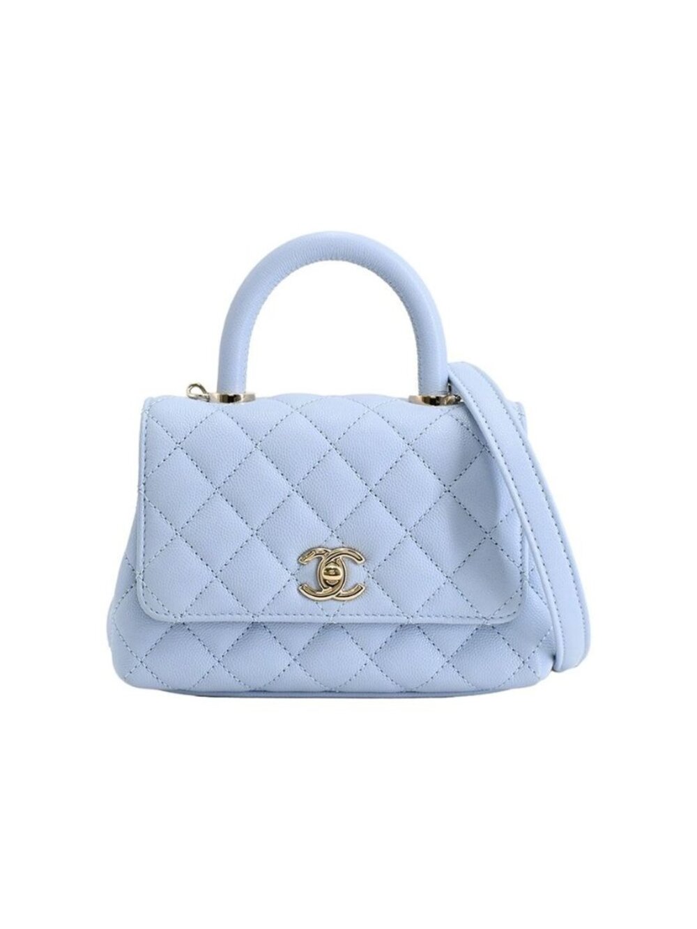 Chanel Handbag Top Handle Mini Flap Bag